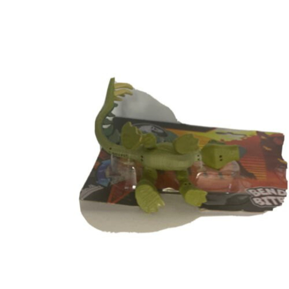 Jurassic World Bendy Biters Figures, Dinosaur 2-Pack, Stegosaurus, Velociraptor - Picture 6 of 12